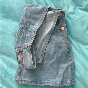 Forever 21 Jean Overall Skirt Dress